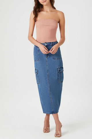 Ribbed Knit Tube Top