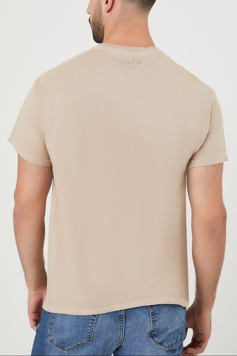  Forever 21 Trojans Graphic Tee - taupe multi - Bonton