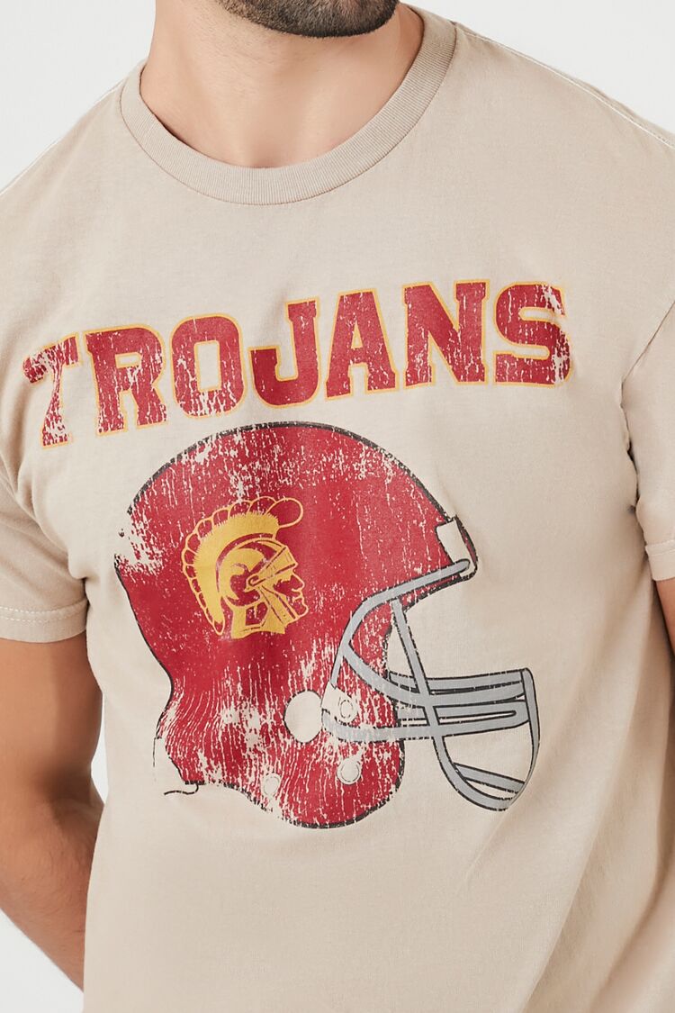  Forever 21 Trojans Graphic Tee - taupe multi - Bonton