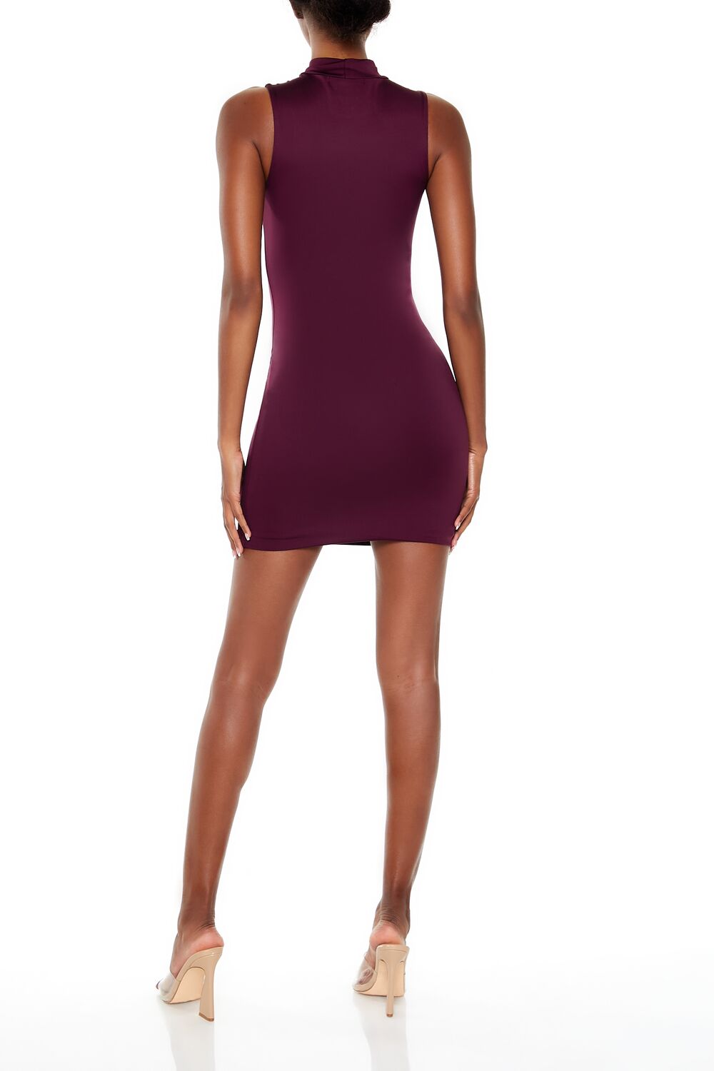  Forever 21 Contour Mock Neck Mini Dress - black - Bonton
