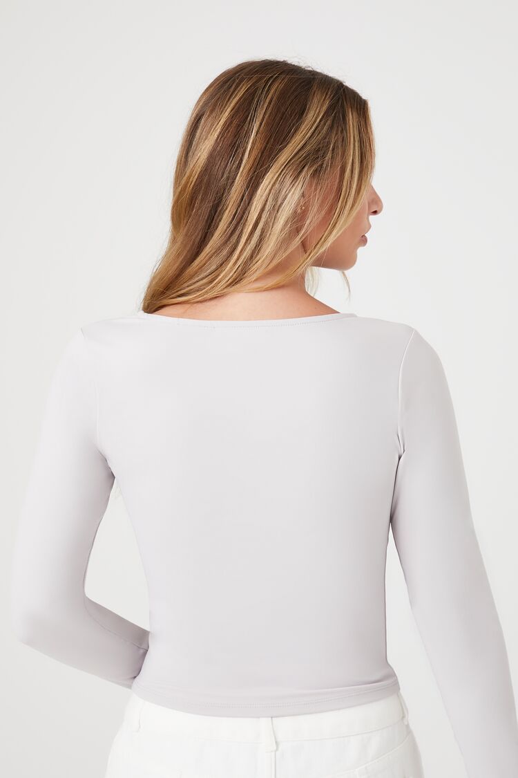  Forever 21 Sculpt Shape Square-Neck Top - cream - Bonton