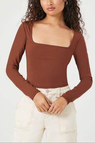 Sculpt Shape Square-Neck Top
