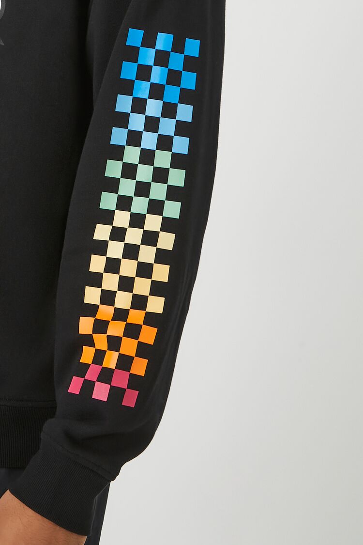  Forever 21 Alpine Rider Graphic Hoodie - black multi - Bonton