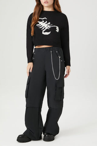 Scorpion Cropped Sweater