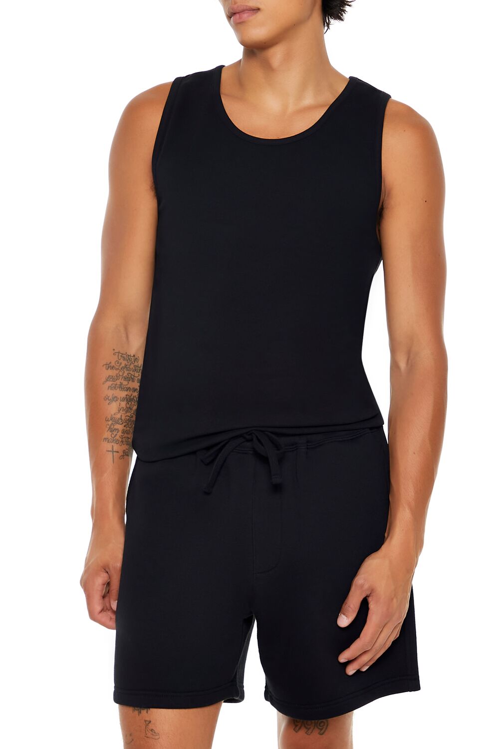  Forever 21 Ribbed Knit Tank Top - white - Bonton