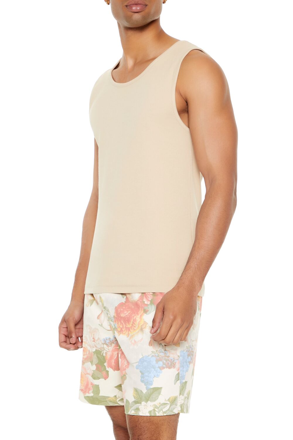  Forever 21 Ribbed Knit Tank Top - white - Bonton