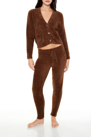 Fuzzy Cardigan Sweater