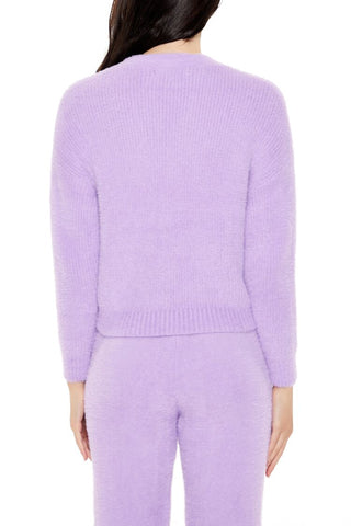 Fuzzy Cardigan Sweater
