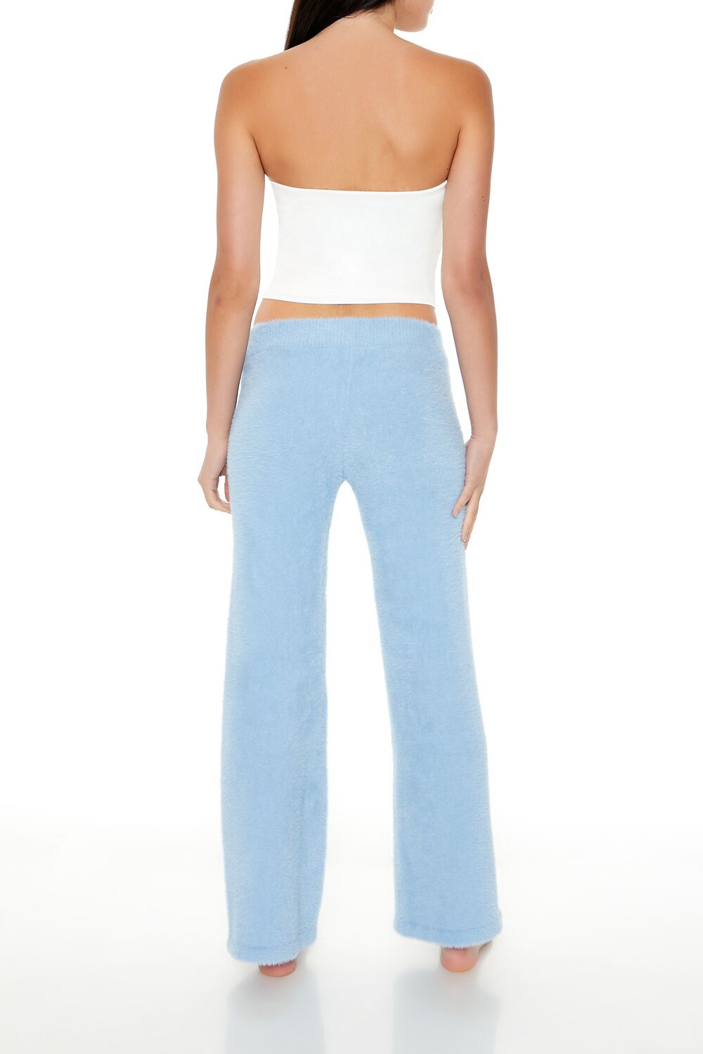  Forever 21 Sweater-Knit Flare Pants - stone-blue - Bonton