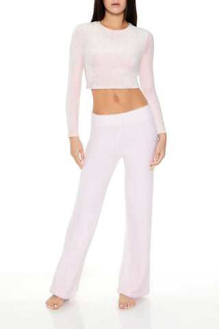 Sweater-Knit Flare Pants