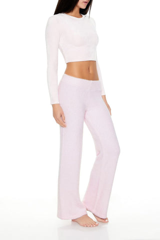 Sweater-Knit Flare Pants