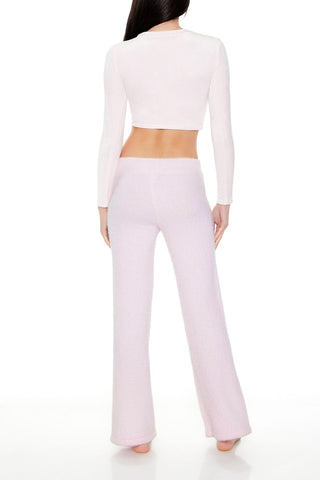 Sweater-Knit Flare Pants