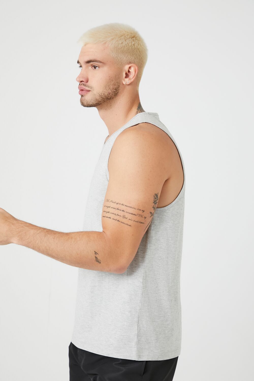  Forever 21 Basic Cotton Tank Top - heather grey - Bonton