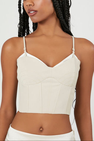 Cropped Sweetheart Bustier Cami