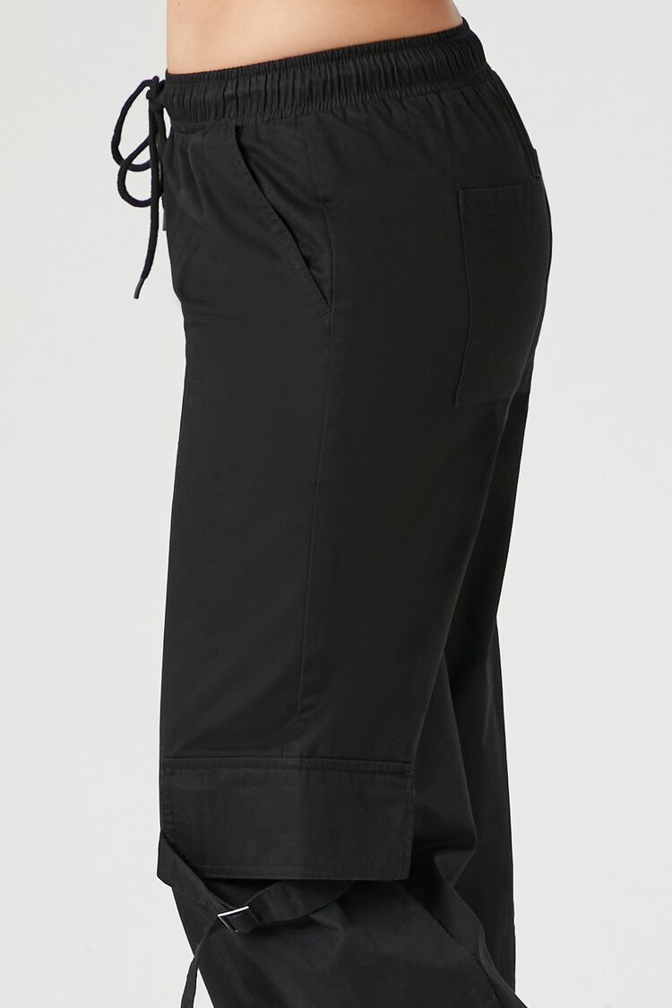 Forever 21 Twill High-Rise Utility Pants - tan - Bonton