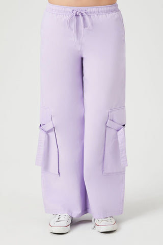 Twill High-Rise Utility Pants