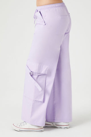 Twill High-Rise Utility Pants