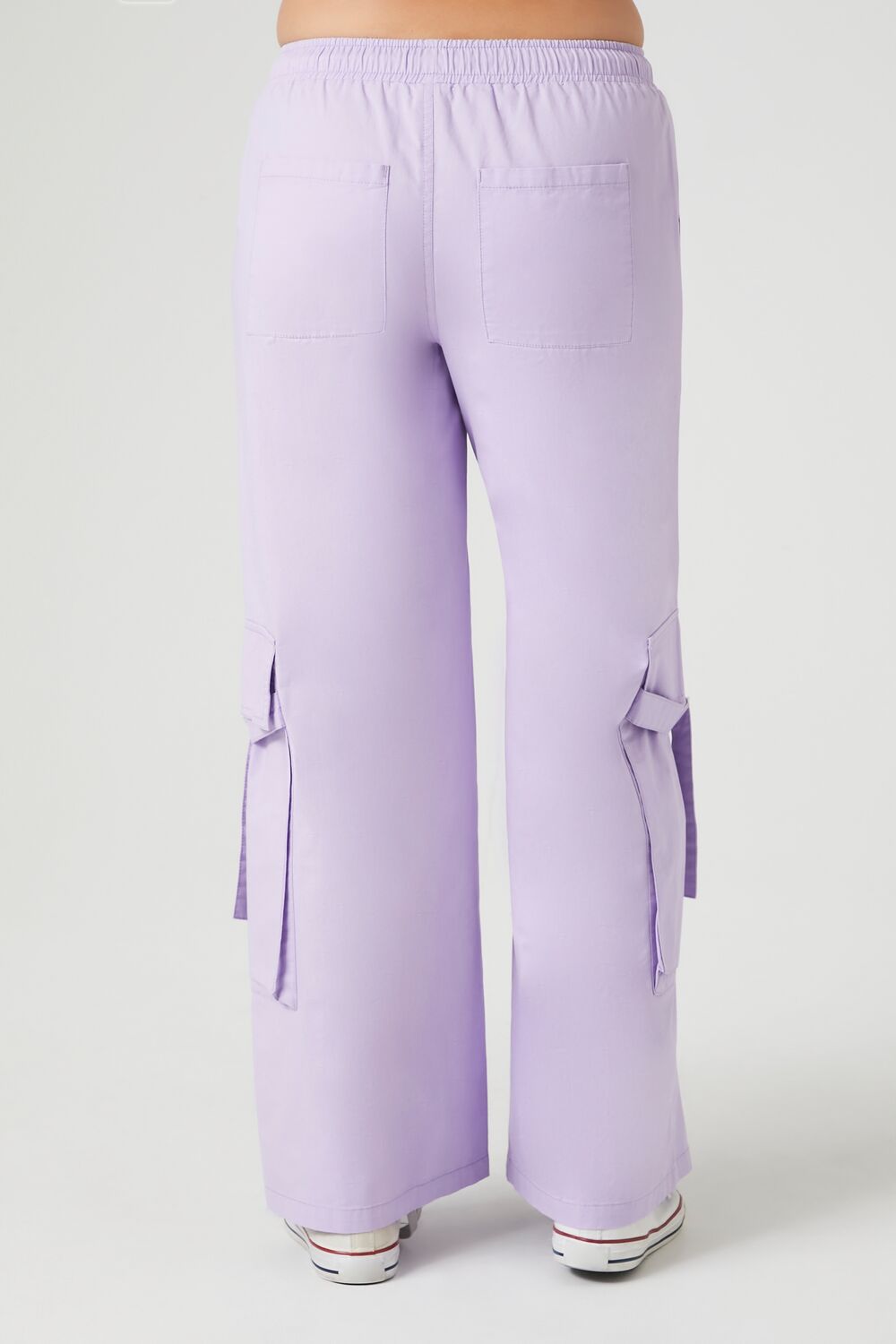  Forever 21 Twill High-Rise Utility Pants - tan - Bonton