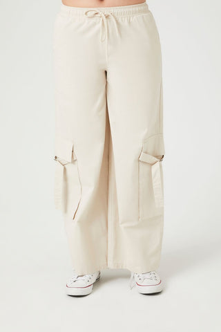 Twill High-Rise Utility Pants