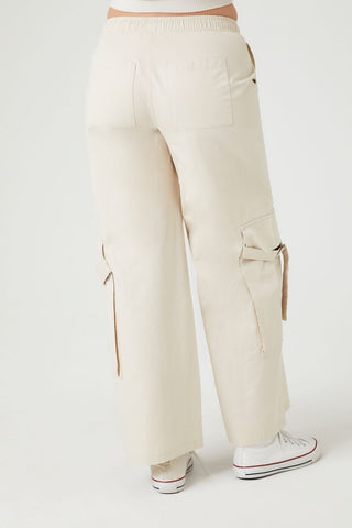 Twill High-Rise Utility Pants