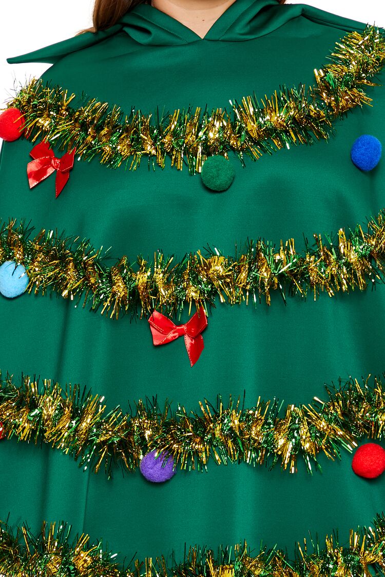  Forever 21 Plus Size Christmas Tree Poncho - green-multi-swatch - Bonton
