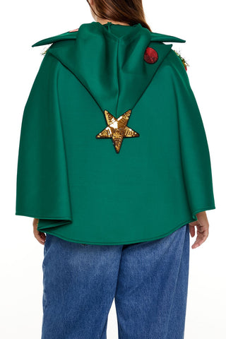Plus Size Christmas Tree Poncho