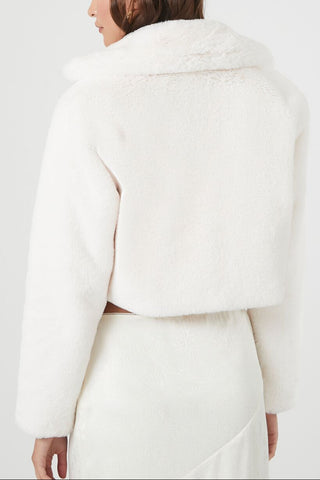 Plush Cropped Coat