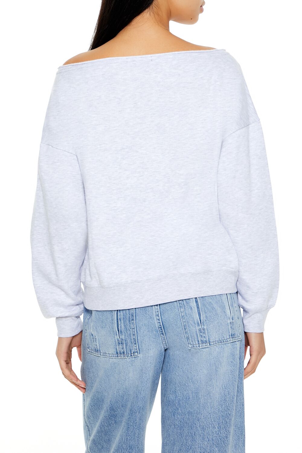  Forever 21 Sinner Kitten Graphic Pullover - heather grey multi - Bonton
