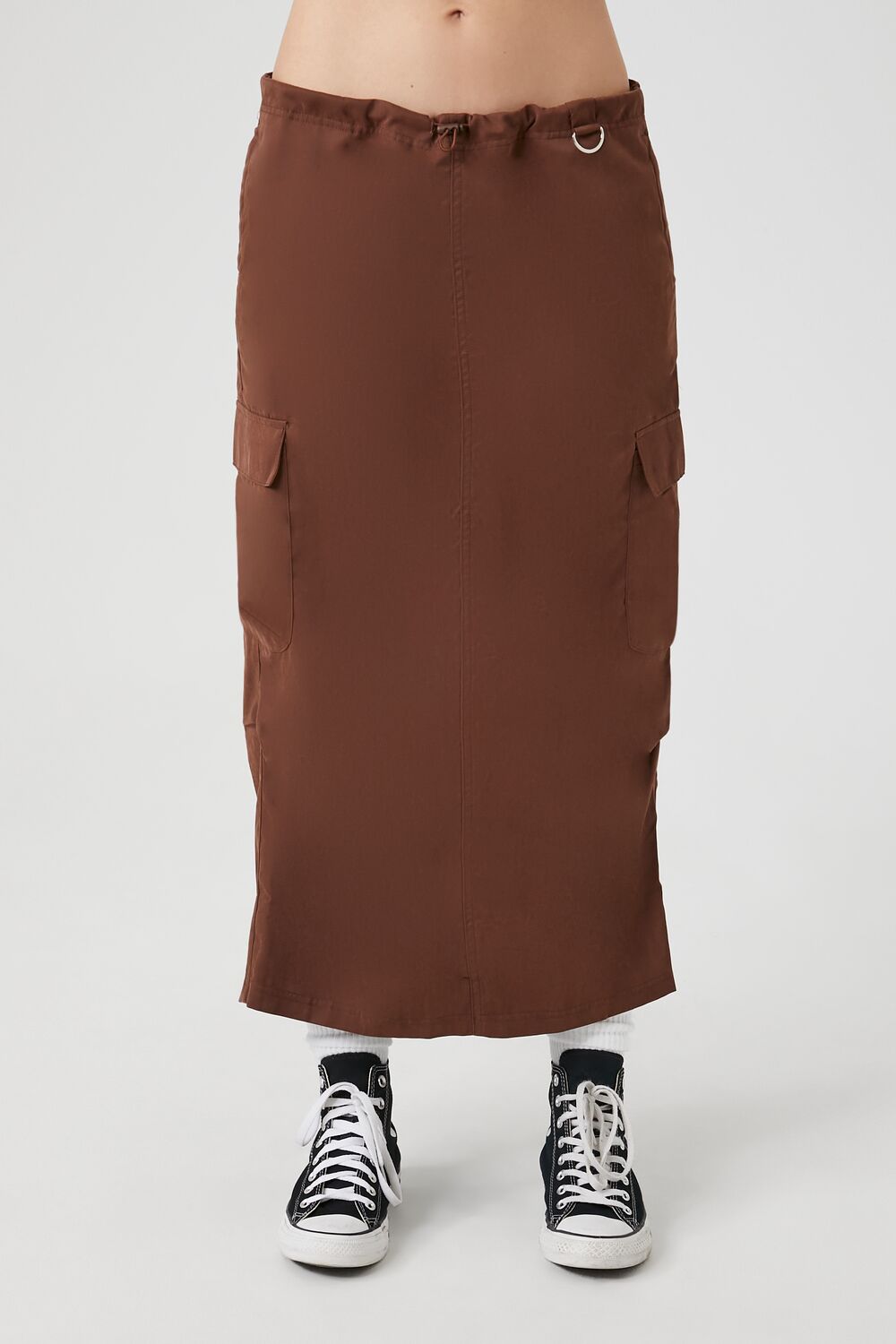 Forever 21 Cargo Maxi Skirt - stone - Bonton
