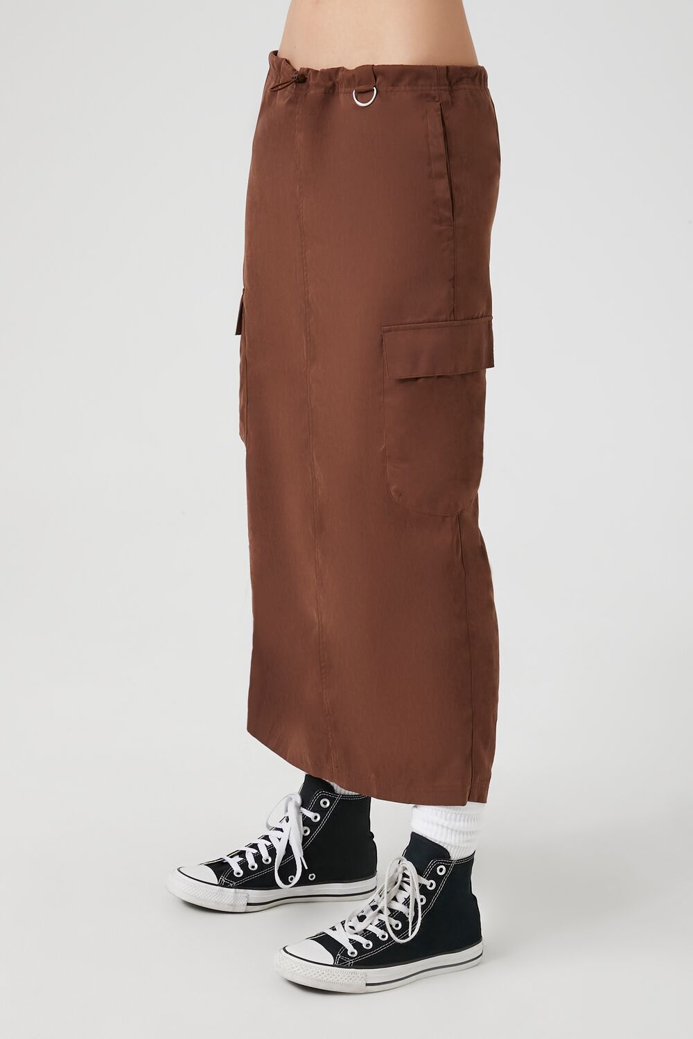 Forever 21 Cargo Maxi Skirt - stone - Bonton