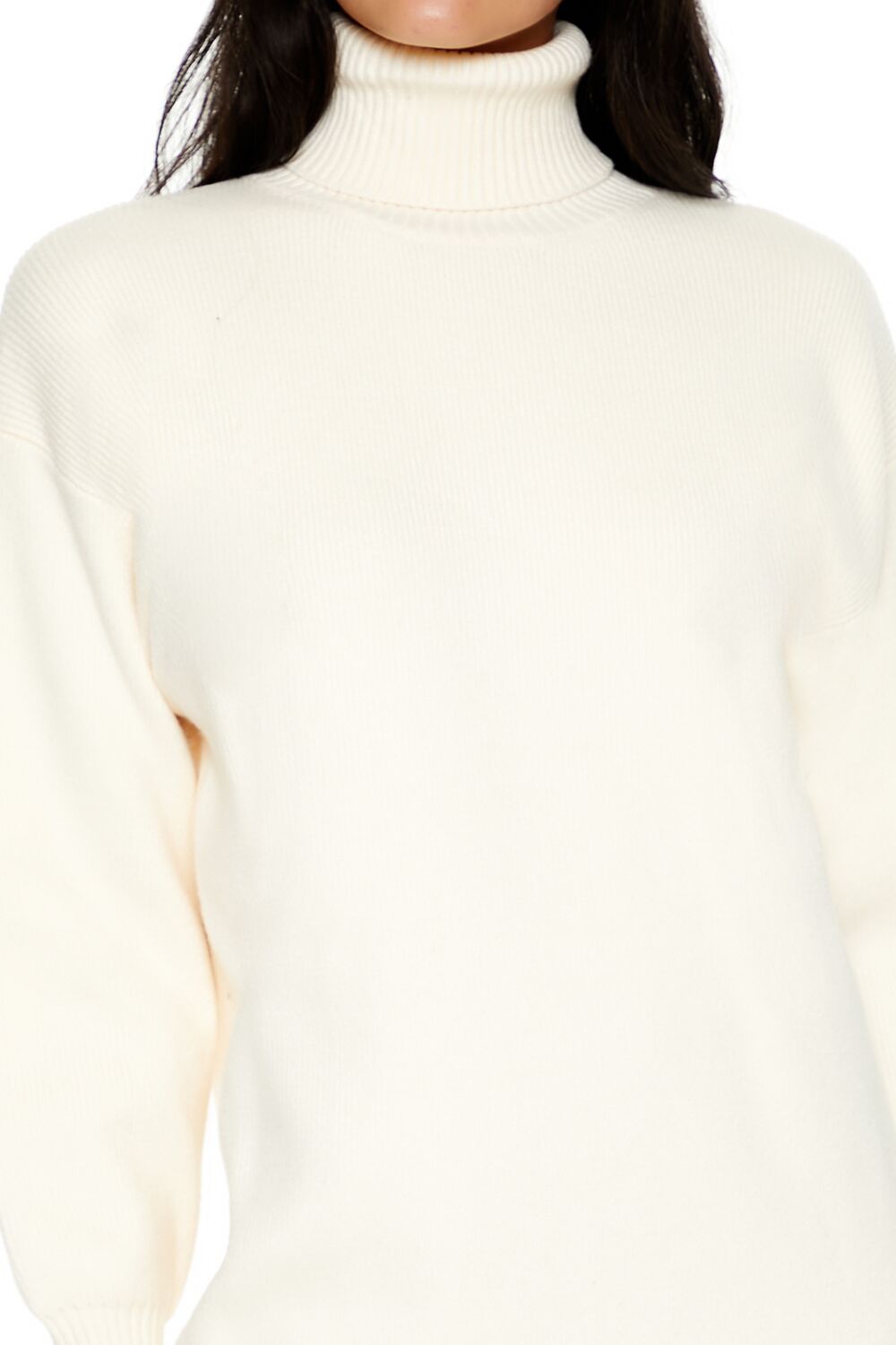  Forever 21 Turtleneck Mini Sweater Dress - violet-swatch - Bonton