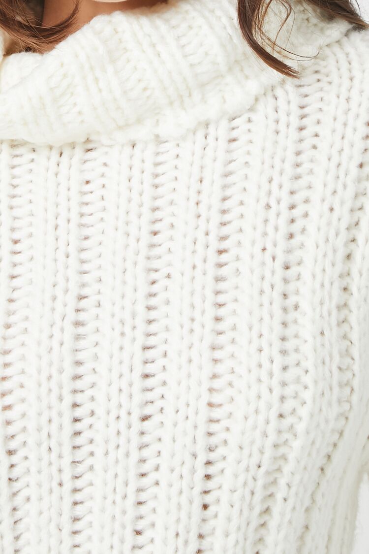  Forever 21 Turtleneck Cropped Sweater - vanilla - Bonton