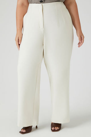Plus Size High-Rise Straight Pants