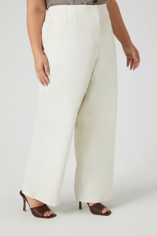 Plus Size High-Rise Straight Pants
