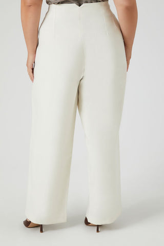 Plus Size High-Rise Straight Pants