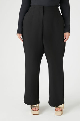 Plus Size High-Rise Straight Pants