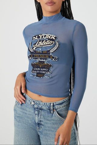 N York Athletic Mesh Top