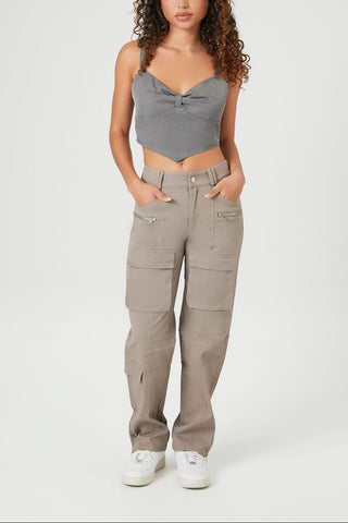 Sweetheart V-Hem Crop Top