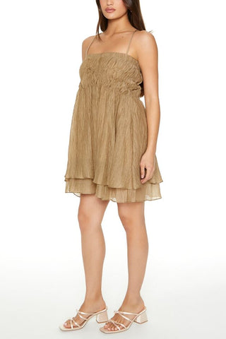 Layered Babydoll Mini Dress