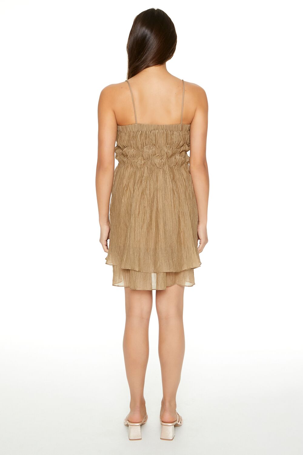  Forever 21 Layered Babydoll Mini Dress - vanilla - Bonton