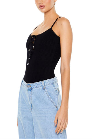 Sweater-Knit Cami Bodysuit
