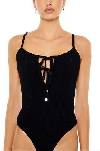 Sweater-Knit Cami Bodysuit