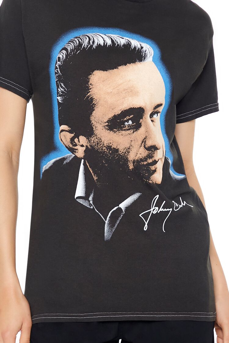  Forever 21 Johnny Cash Graphic Tee - charcoal multi - Bonton