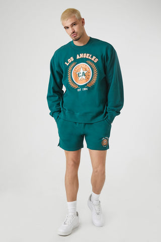 Embroidered Patch Los Angeles Graphic Pullover