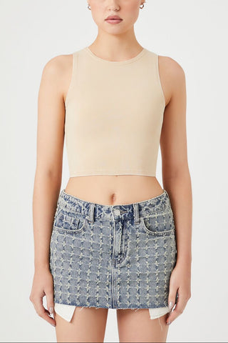 Mineral Wash Crop Top