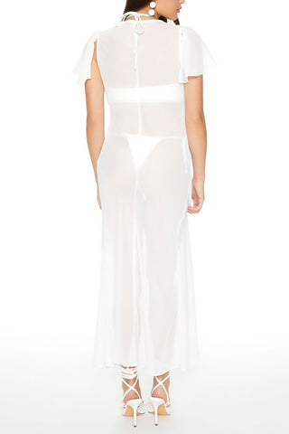 Sheer Chiffon Maxi Dress