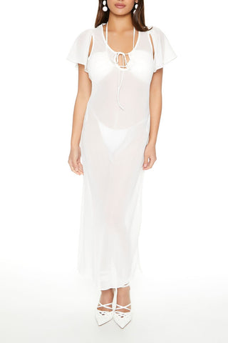 Sheer Chiffon Maxi Dress