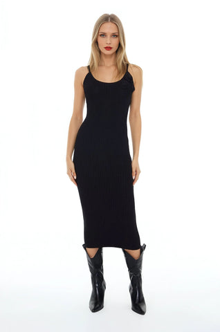 Crochet Rosette Cami Midi Dress