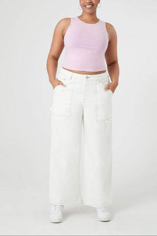 Plus Size Cropped Tank Top