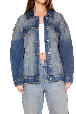 Stone Wash Denim Trucker Jacket